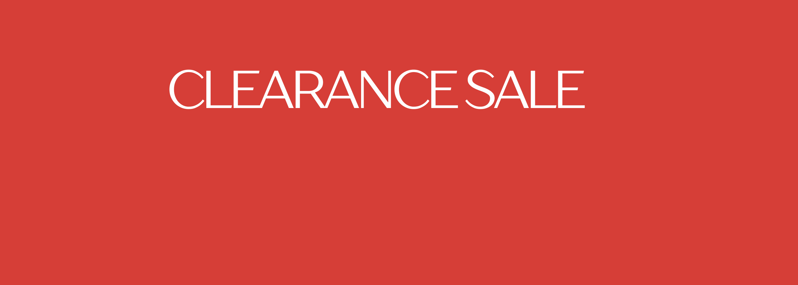Clearance Sale