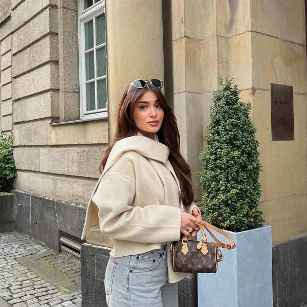 Comfy Cropped Scarved Jacket