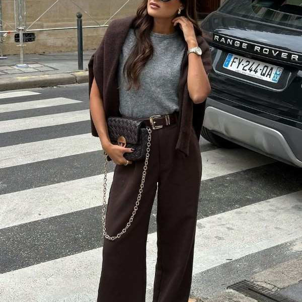 Old Money Pants In Brown