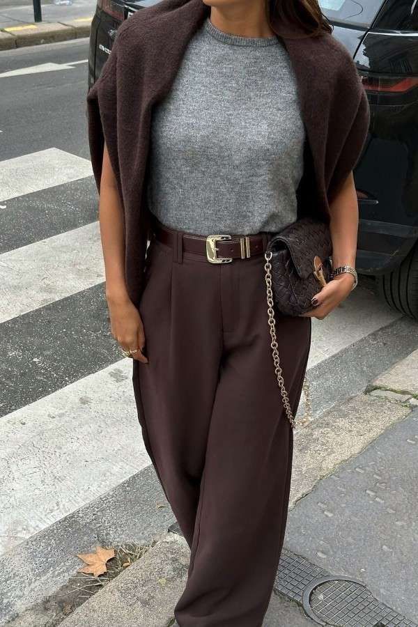 Old Money Pants In Brown