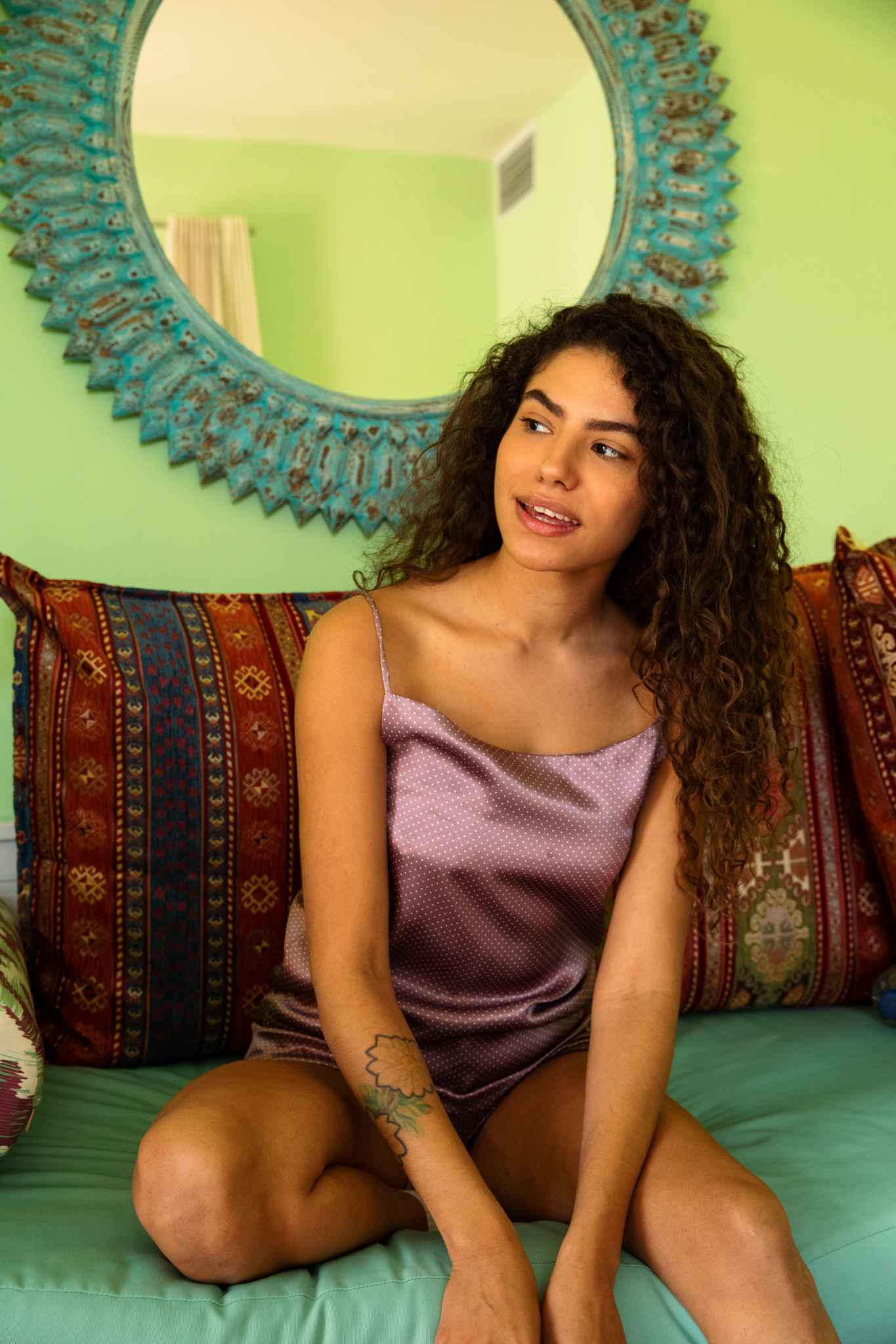 Pink Straped Shorts Satin Pyjama