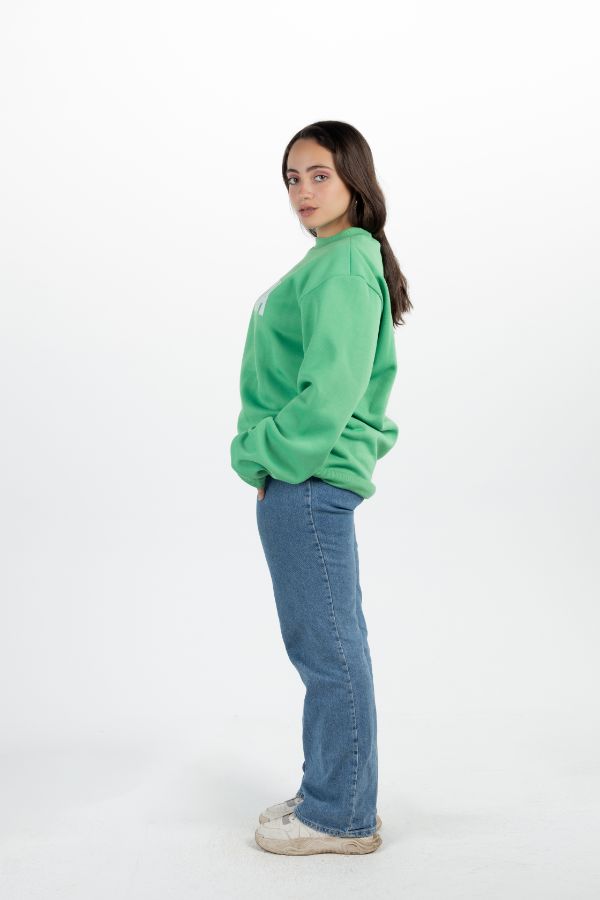 NBA Oversized Crewneck In Green - FYI