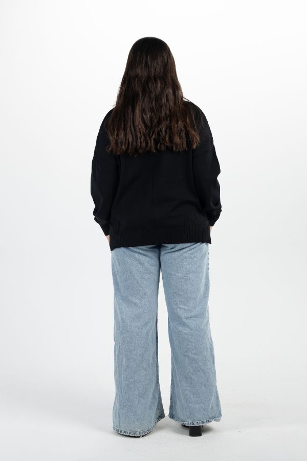 Turtleneck Sweater In Black