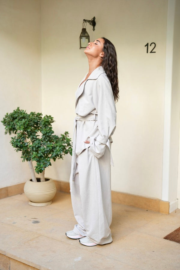 Beige Suede Set
