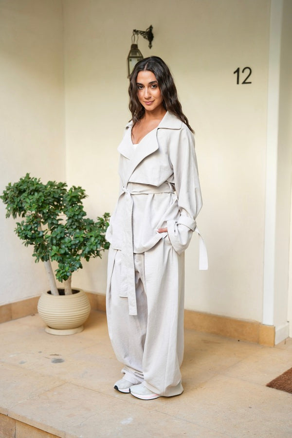 Beige Suede Set