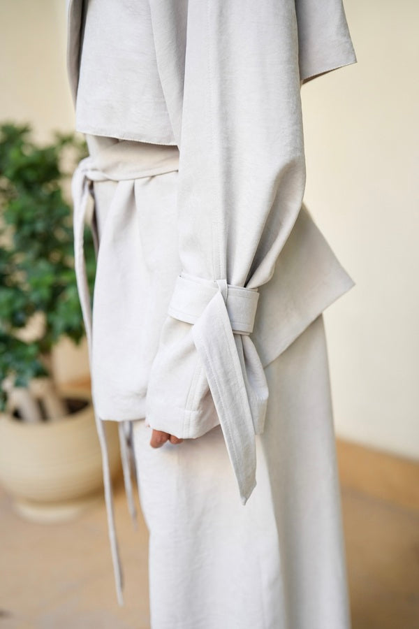 Suede Jacket In Beige