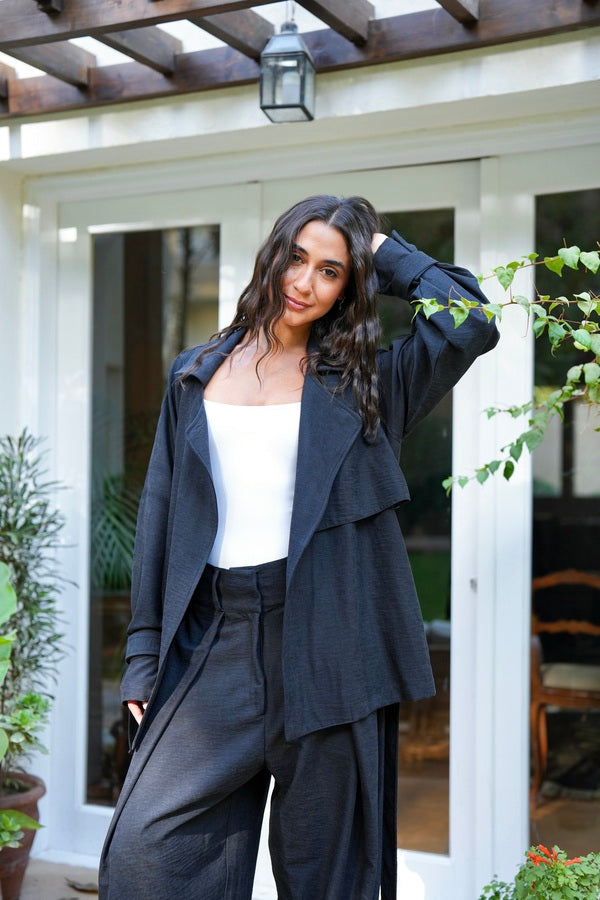 Black Suede Set