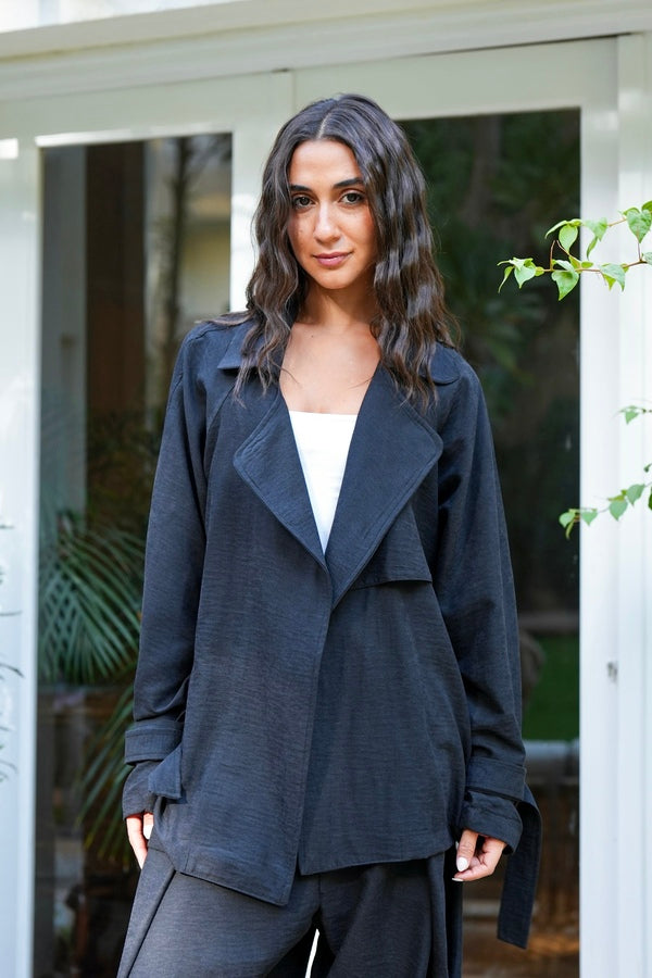Suede Jacket In Black