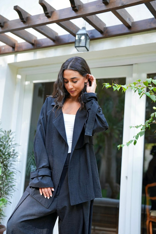 Suede Jacket In Black