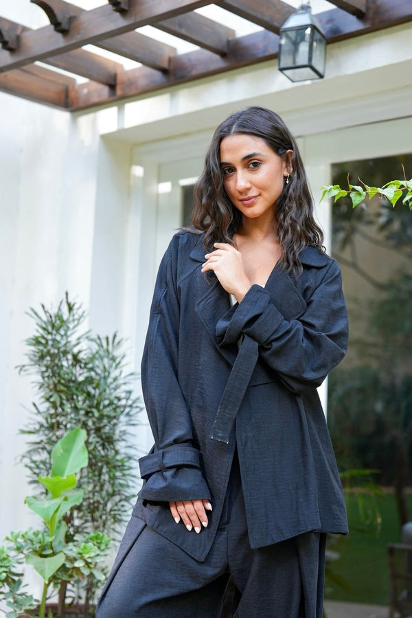 Suede Jacket In Black