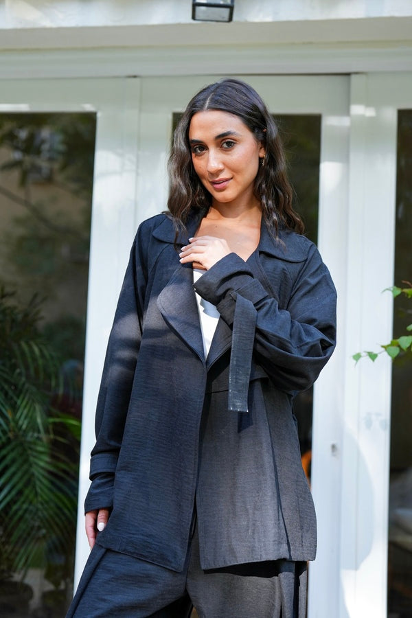 Suede Jacket In Black