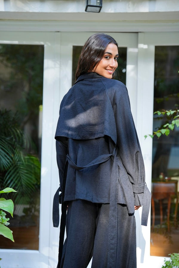 Suede Jacket In Black