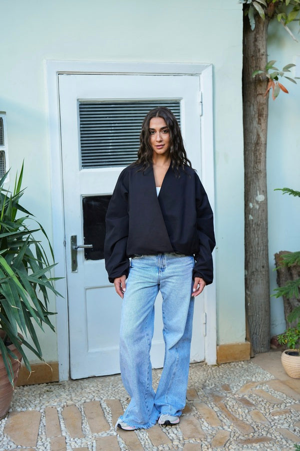 Black Bomber Jacket