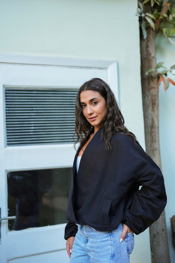 Black Bomber Jacket