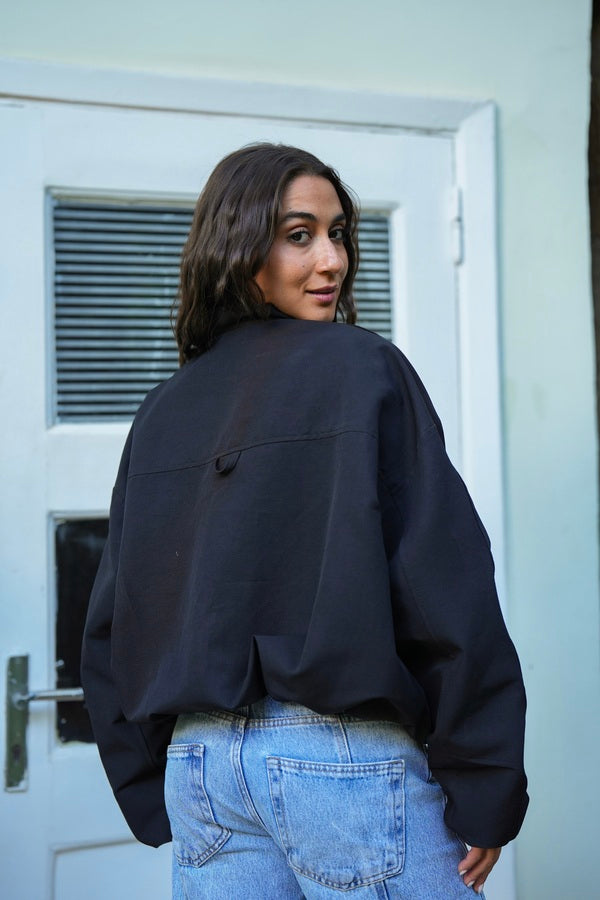 Black Bomber Jacket