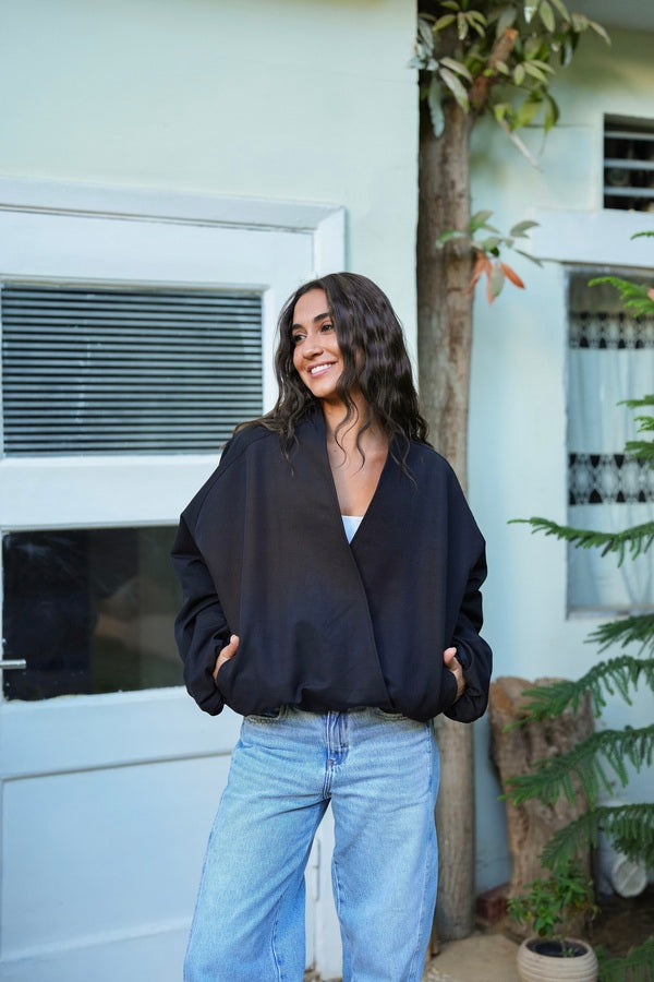 Black Bomber Jacket
