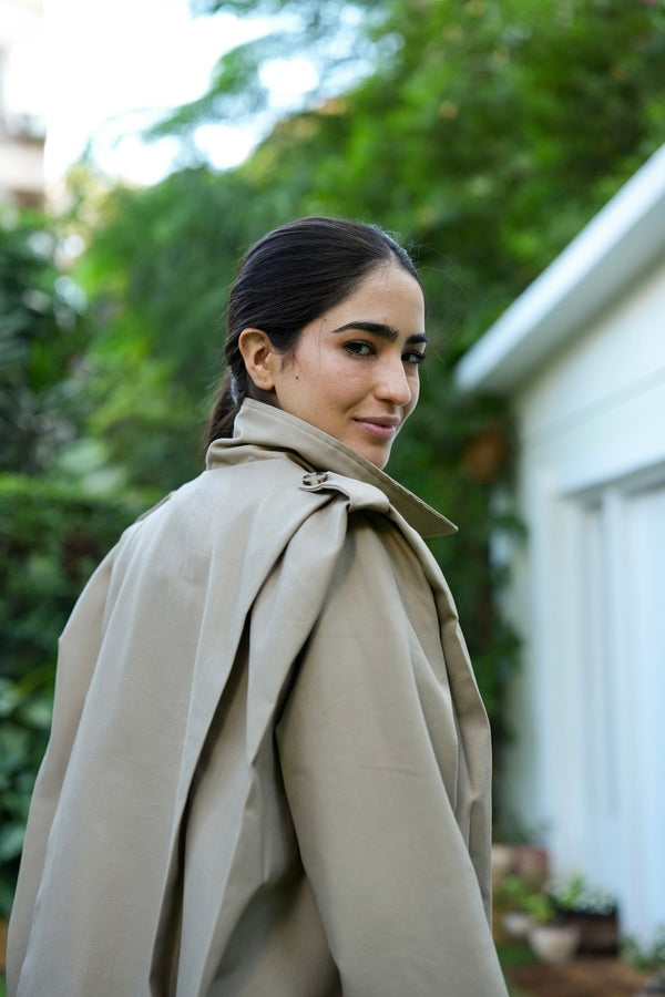 Coffee Brown Trench Jacket