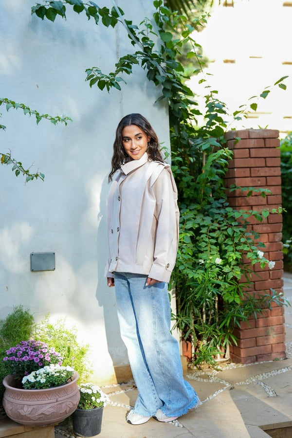 Beige Trench Jacket