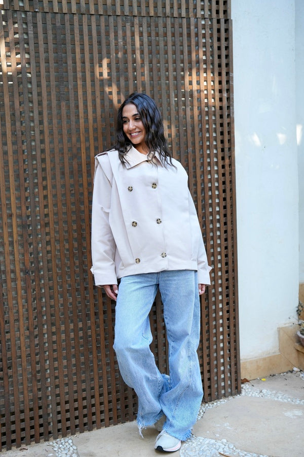 Beige Trench Jacket