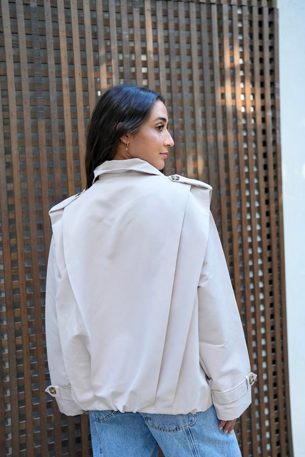 Beige Trench Jacket