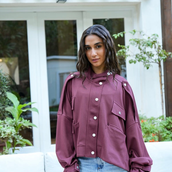 Oversized Burgundy Shirt