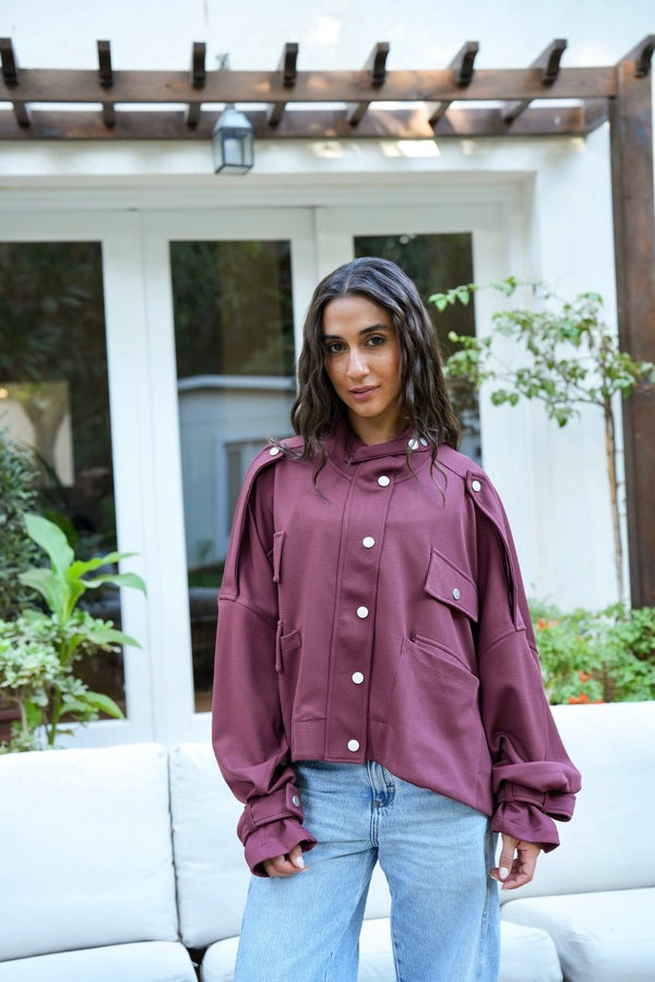 Oversized Burgundy Shirt