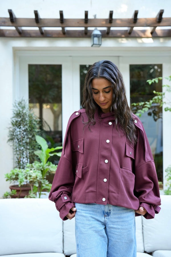 Oversized Burgundy Shirt