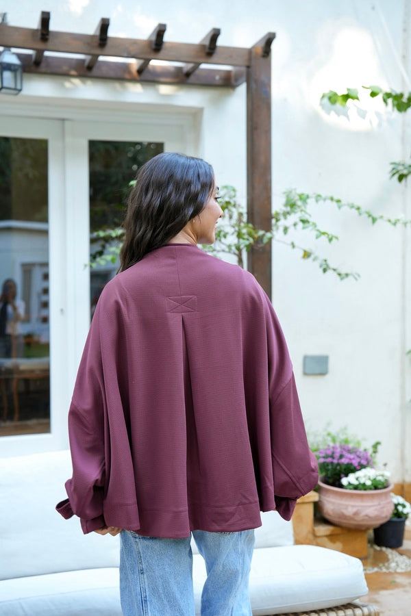 Oversized Burgundy Shirt