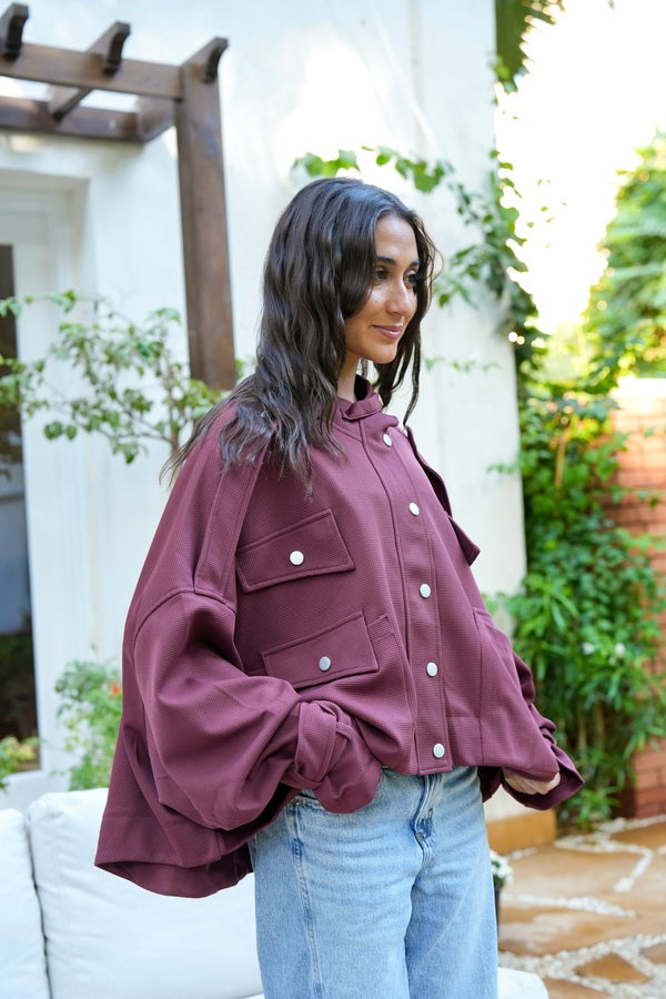 Oversized Burgundy Shirt