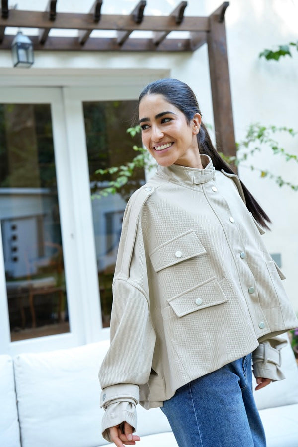 Oversized Beige Shirt