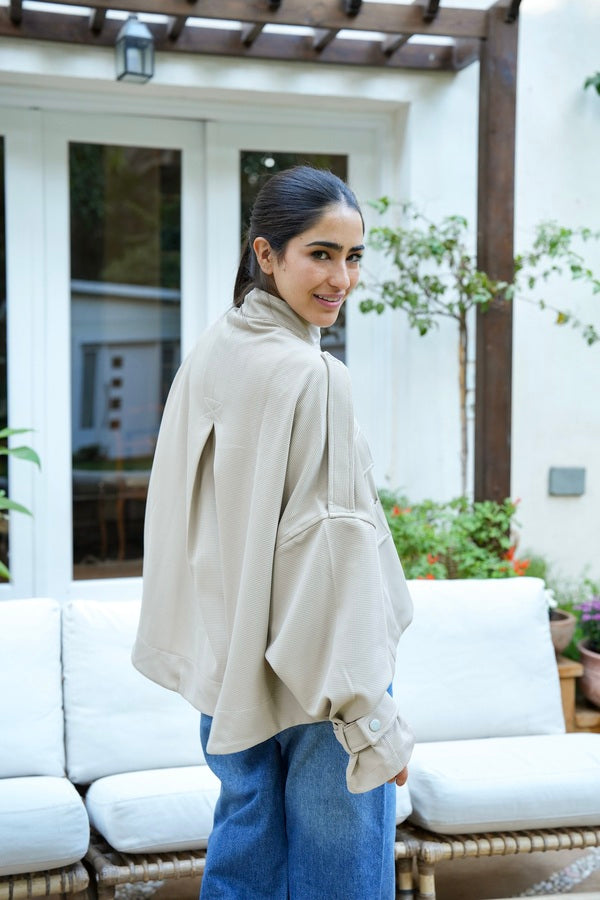Oversized Beige Shirt
