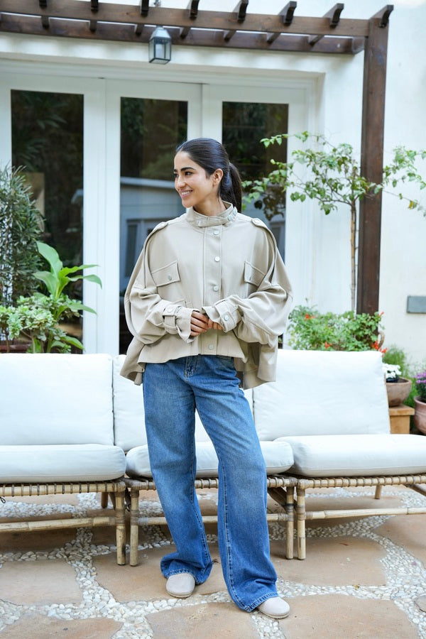 Oversized Beige Shirt