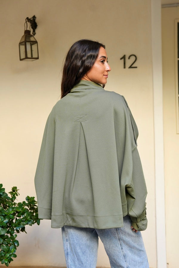 Oversized Olive  Shirt