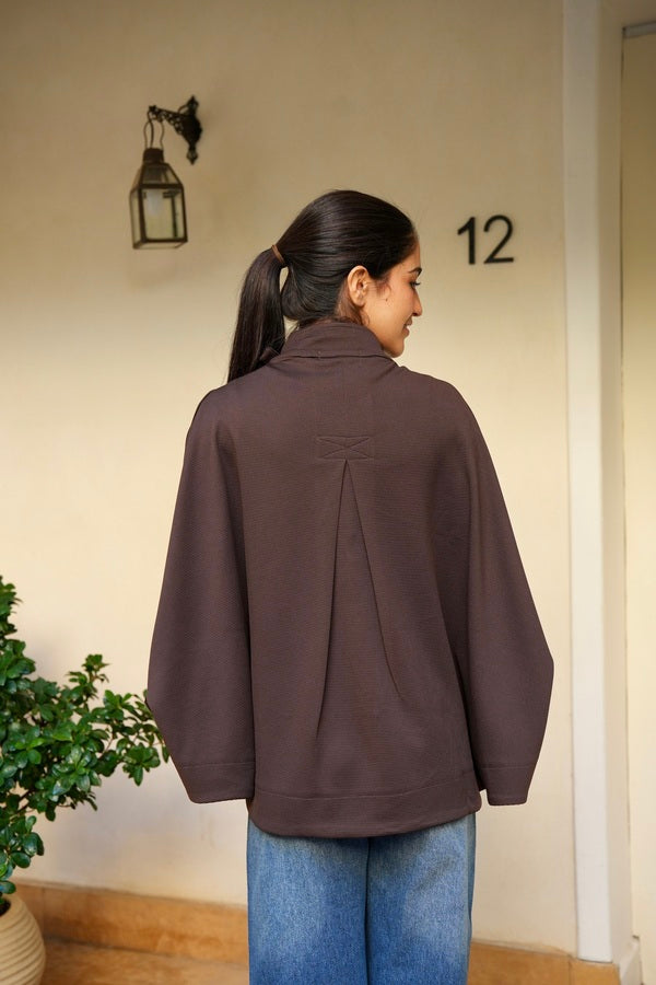 Oversized Brown Shirt