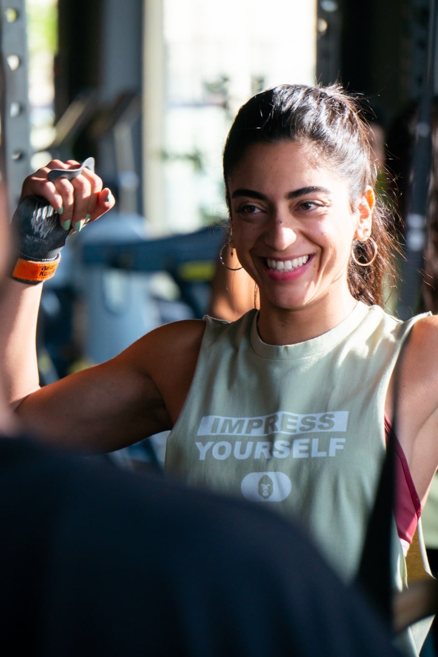 Impress Yourself Open Tank Top In Lint Green