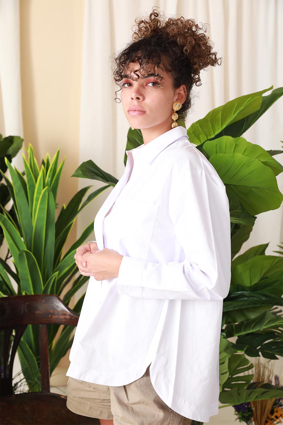 Basic White Over Sized Shirt