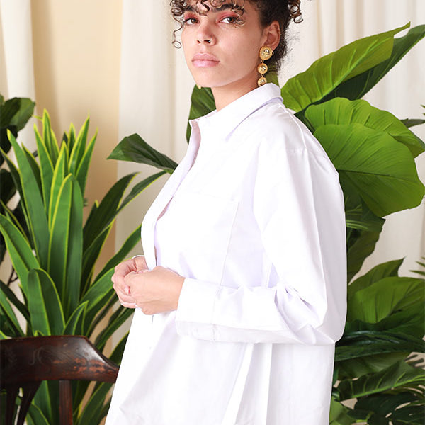 Basic White Over Sized Shirt