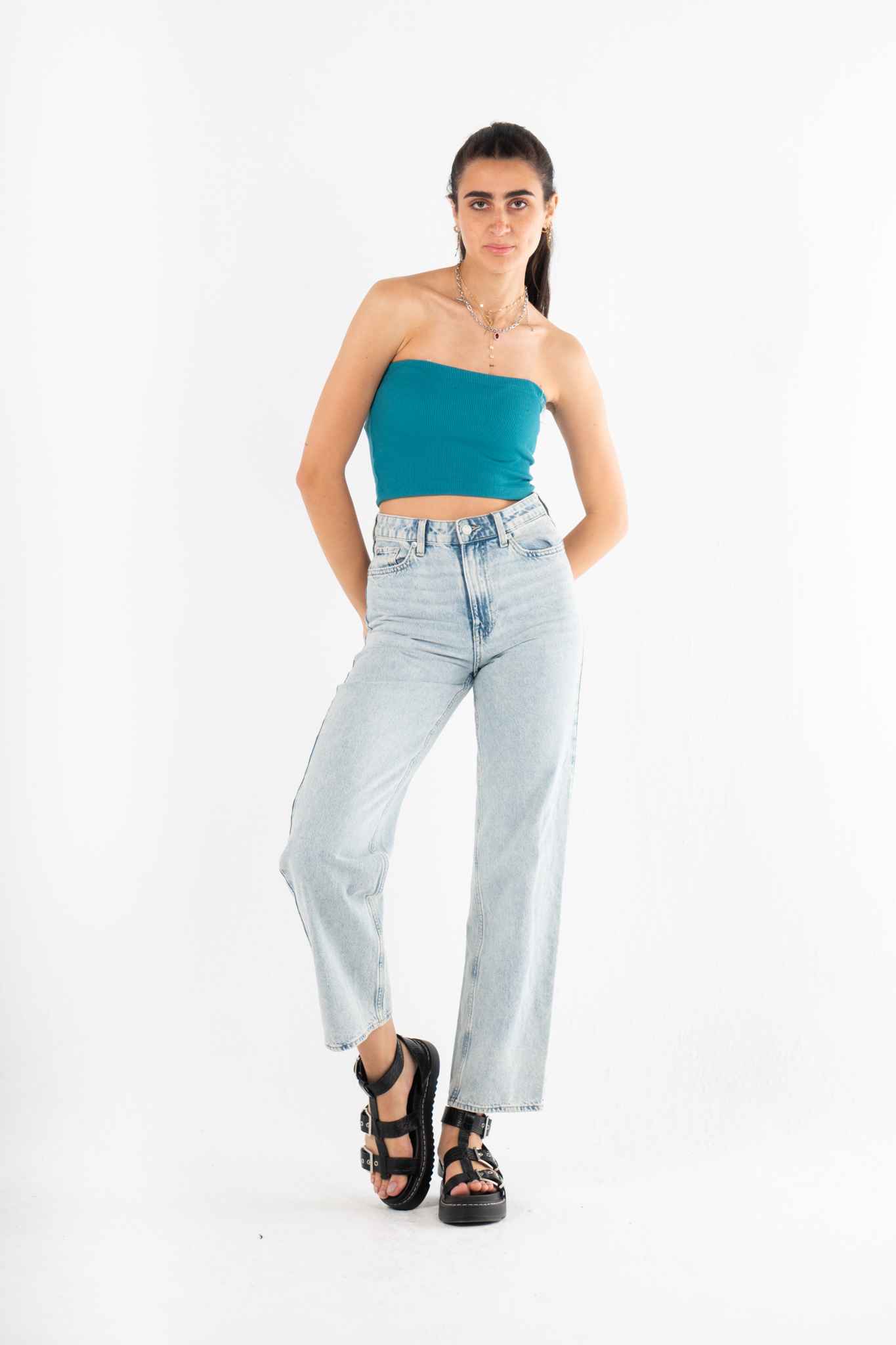 The Strappy Basic In Turquoise