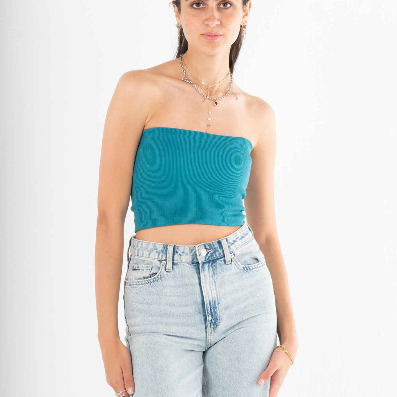 The Strappy Basic In Turquoise