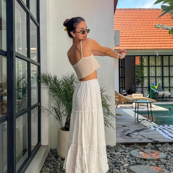 Maxi White Skirt