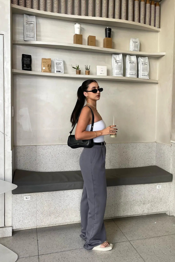 Old Money Pants In Grey