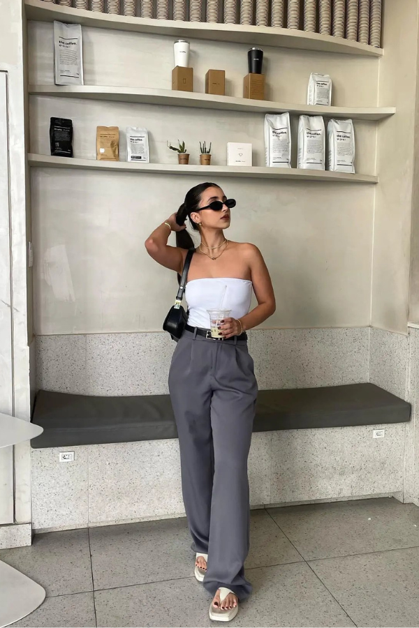 Old Money Pants In Grey