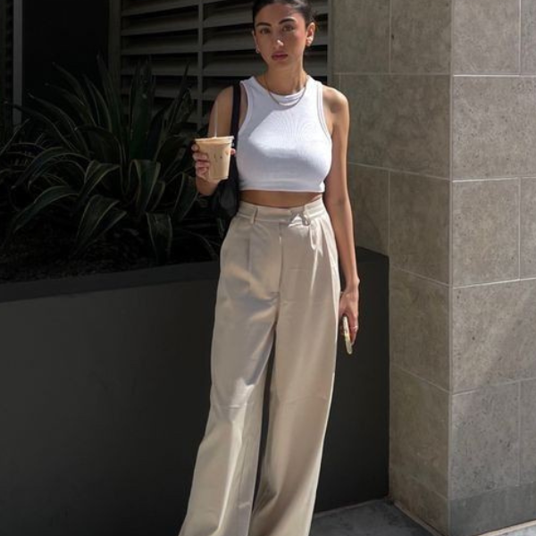 Old Money Pants In Beige