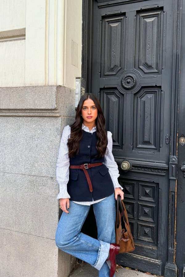 Classic Navy Blue Vest