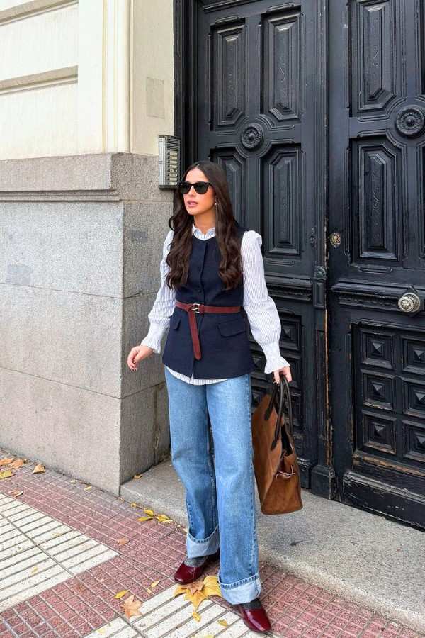 Classic Navy Blue Vest