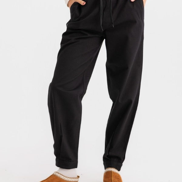 Gabardine Pants In Black