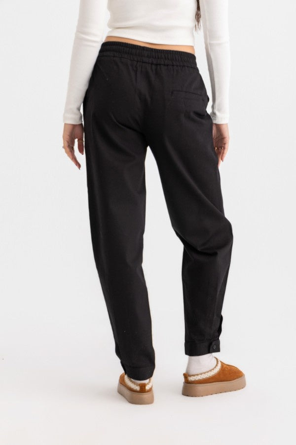 Gabardine Pants In Black