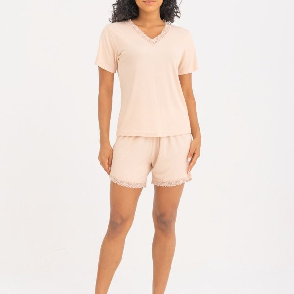 V-neck Short Pyjama Set