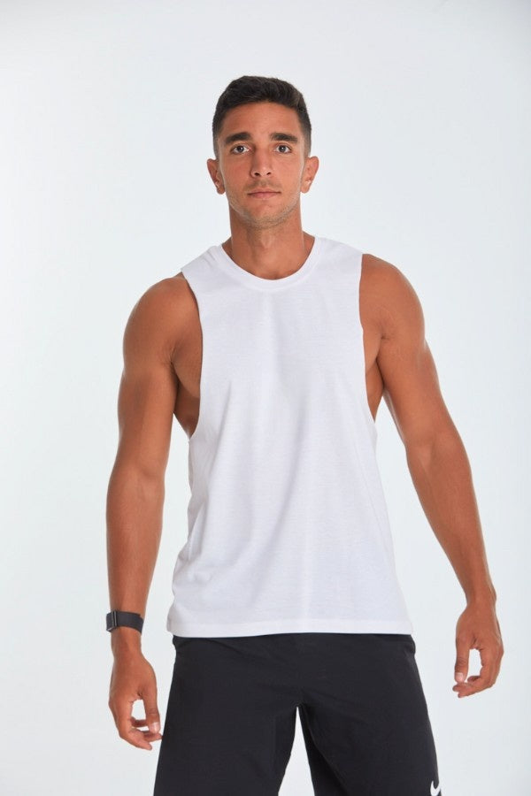 Open Tank Top In White