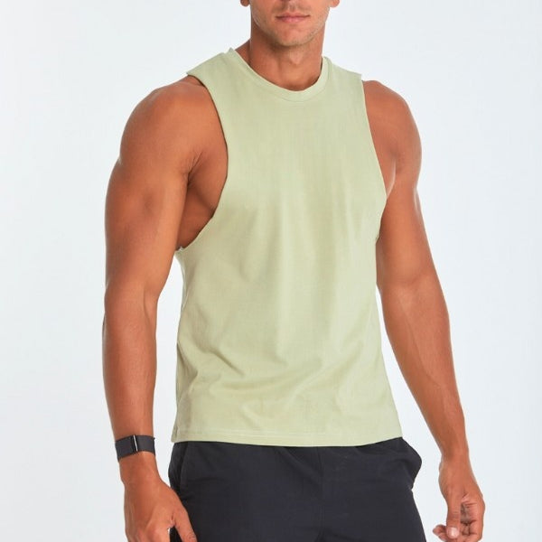 Open Tank Top In Mint Green